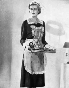 Feb16 Prints: Garroulds maids outfit advertisement