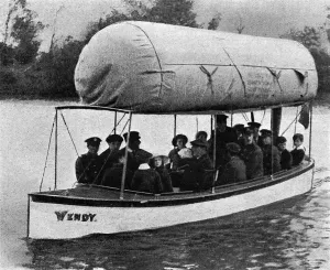 Bags Prints: A gas-bag motor boat