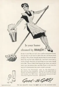 Chores Prints: Gas Council advertisement 1954