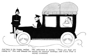 Rubber Prints: Gas powered car by Annie Fish, WW1