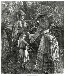 Summer Prints: Gathering blackberries 1872