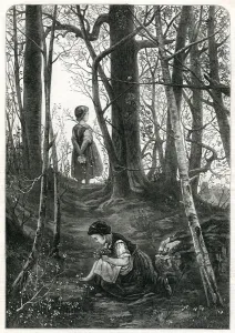 1870s Prints: Gathering cowslips 1872