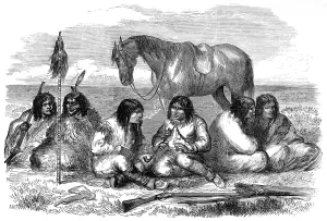 Images Dated 8th July 2004: A gathering of Cree Indians, c. 1870