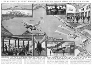 Air Port Prints: Gatwick airport, 1936