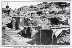 Army Prints: Where General Birdwood lived with his staff, HQ at Anzac