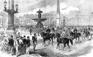 Victory Prints: General Blumenthal in the Place de la Concorde; Franco-Pruss