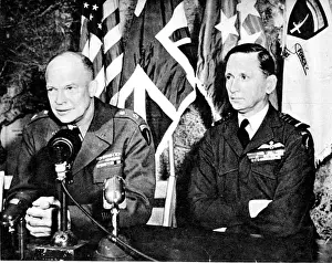 Eisenhower Prints: General Eisenhower and Air Chief-Marshal Tedder; Second Worl