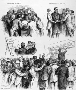 Waiting Prints: General Election: Scenes at a London club