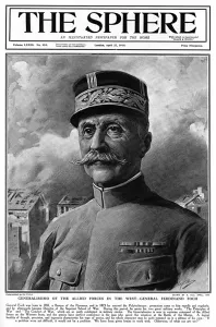Fortunino Prints: General Ferdinand Foch by Matania, WW1