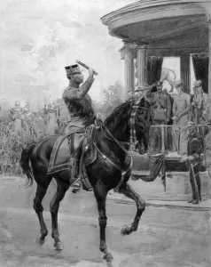 Postwar Prints: General Foch in Victory Parade, Hyde Park, London