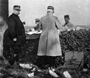 Lunch Prints: General Joffre at dejeuner in the field