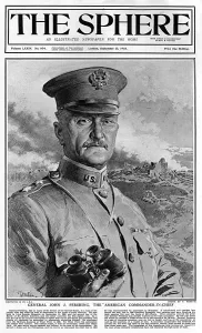 Matania Prints: General John J. Pershing by Fortunino Matania