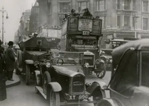 Armoured Prints: General Strike 1926: Armoured car in London streets