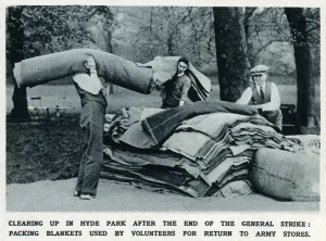 Packing Prints: The General Strike - clearing up Hyde Park 1926