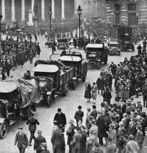 Issue Prints: The General Strike - convoy of meat supplies