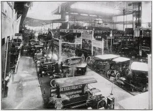 Motor Prints: General view of the Great Motor Exhibition. Date: 1904