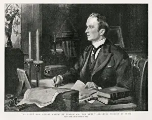 State Prints: George Nathaniel Curzon, newly appointed Viceroy of India