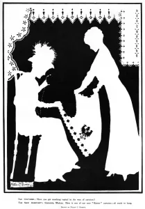 Shops Prints: By George! by Nellie C. George, WW1 silhouette humour
