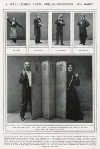 Outfit Prints: George Robey, quick-change scene in Zig-Zag, Hippodrome