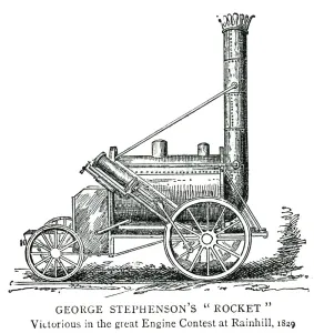 Stephenson Prints: George Stephensons Rocket 1815