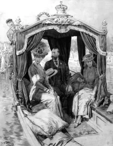 Cushion Prints: George V, Queen Mary and Princess Mary