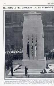 Cenotaph Prints: George V at the unveiling of Cenotaph 1920