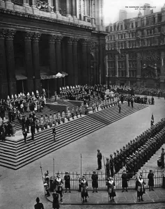 Steps Prints: George VI opening Festival of Britain, St Pauls Cathedral