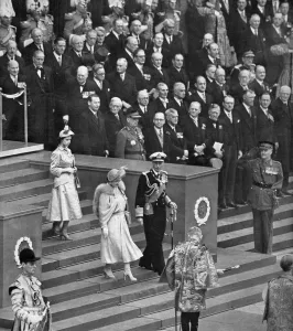 Steps Prints: George VI opening Festival of Britain, St Pauls Cathedral