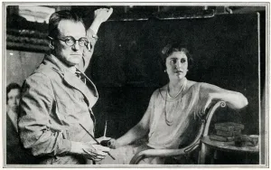 Painting Prints: Gerald Kelly with painting of Lady Lisburne