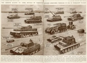 Vehicles Prints: German Armoured Vehicles; Second World War, 1944