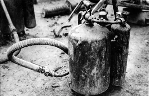 December Prints: German Flame-thrower; First World War, 1916