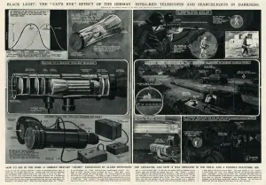 Searchlights Prints: German infra-red equipment by G. H. Davis