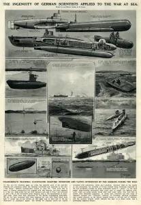 Scientific Prints: German inventions for war at sea by G. H. Davis