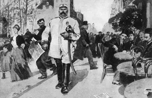 Population Prints: German Officer in Liege, Belgium - 1915