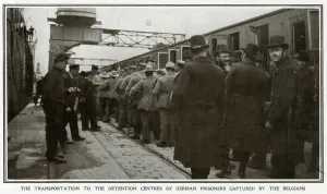Prisoners Prints: German prisoners captured by Belgians, WWI