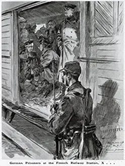 Prisoners Prints: German private soldier accepts his situation as a prisoner with calmness and equanimity