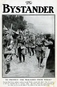 Pointed Prints: German Red Cross soldiers in Berlin, WW1