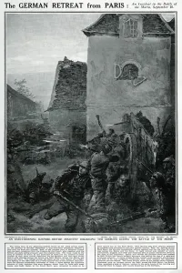 Retreat Prints: German retreat from Paris - first Battle of the Marne