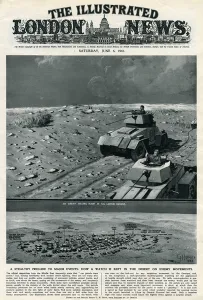 Desert Prints: German strong point in Libyan desert by G. H. Davis