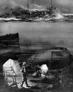 Fuel Prints: German submarines getting supplies