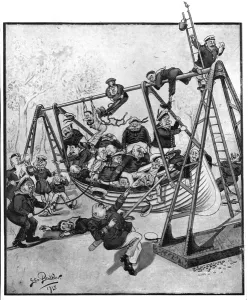 Sailors Prints: German Thoroughness, cartoon 1915