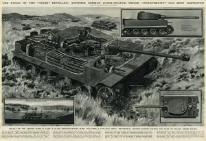 Mark Prints: German Tiger tank by G. H. Davis