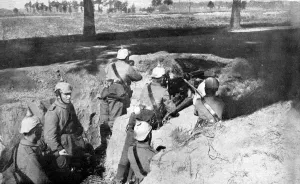 24th Prints: German trenches at the front
