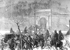 1871 Prints: The Germans entering Mont Valerien; Franco-Prussian War, 187
