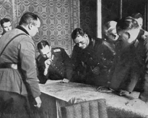 Polish Prints: Germany and Russia discuss the division of Poland, 1939