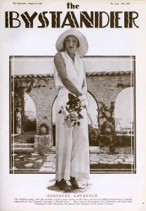 Beach Prints: Gertrude Lawrence at La Caponcina on French Riviera