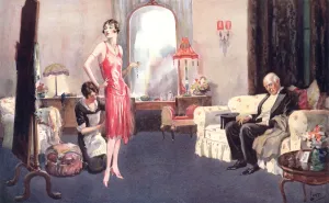 Silk Prints: Getting Ready for a Formal Evening, 1928