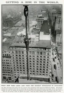 Builders Prints: Getting a rise in the World 1912