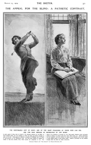 Institute Prints: The Gift of Sight & Braille as only recreation of the blind