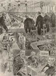 Eating Prints: A gigantic feast: banquet for French mayors